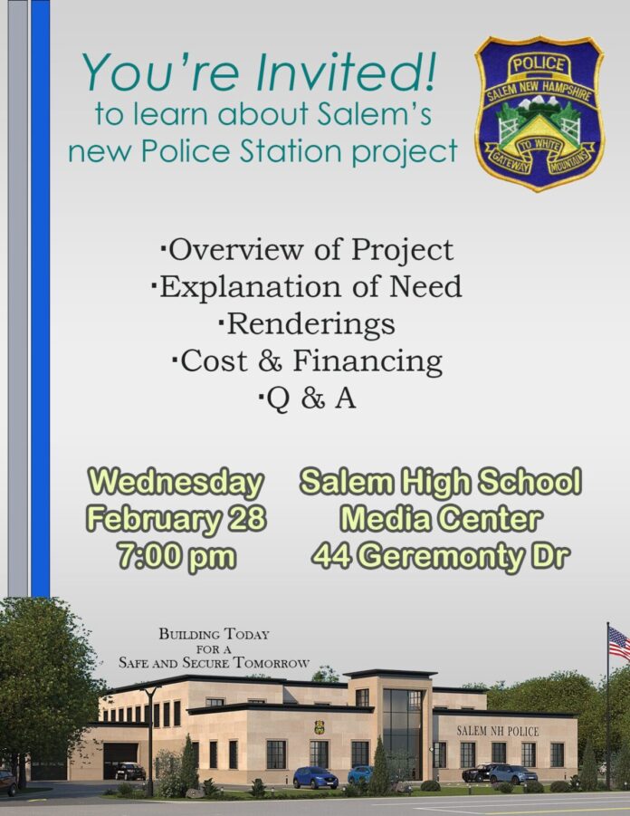 Public Informational Meeting 2 on the New Police Station Salem Town
