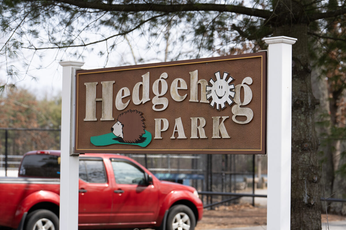 Hedgehog Park Entrance Sign