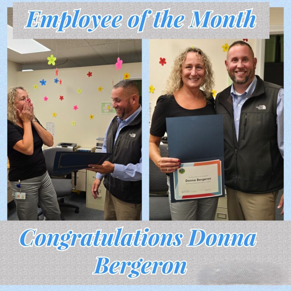 October 2024 Town Employee of the Month Donna Bergeron Salem Town